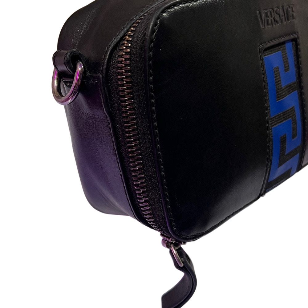 Versace Black and Blue Crossbody Bag - Picture 4 of 15
